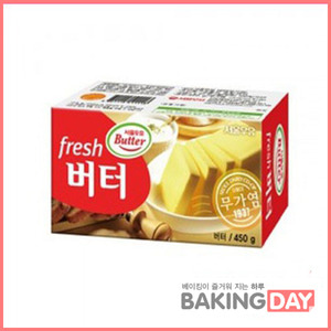 서울우유 무염 버터 450g(아이스박스 필수 구매)